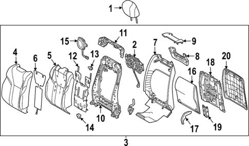 Passenger Seat Components for 2025 Lexus LX700h #1
