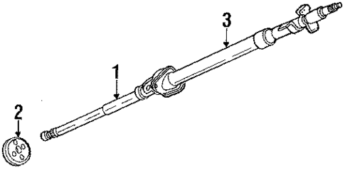 Steering Column & Wheel for 1986 Isuzu Pickup #1