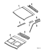 753630050 - Body: Roof Panel for Subaru: Brat Image image