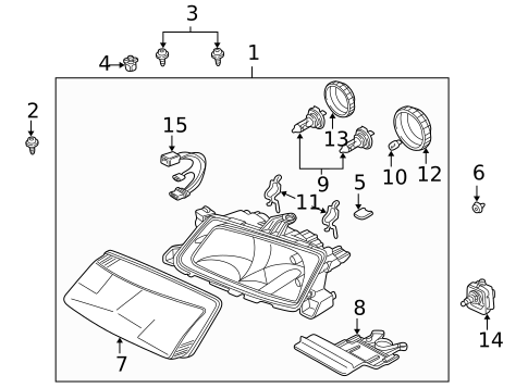 Bulbs - Chassis for 2000 Saab 9-5 #5