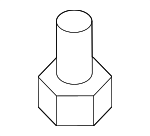 BC1M56786 - Body: Hood Bumper for Mazda: 2, 3, 5, 6, 626, CX-3, CX-30, CX-5, CX-50, CX-7, CX-70, CX-9, CX-90, Miata, Millenia, MPV, MX-30 EV, MX-5 Miata, Protege, Protege5, RX-8 Image