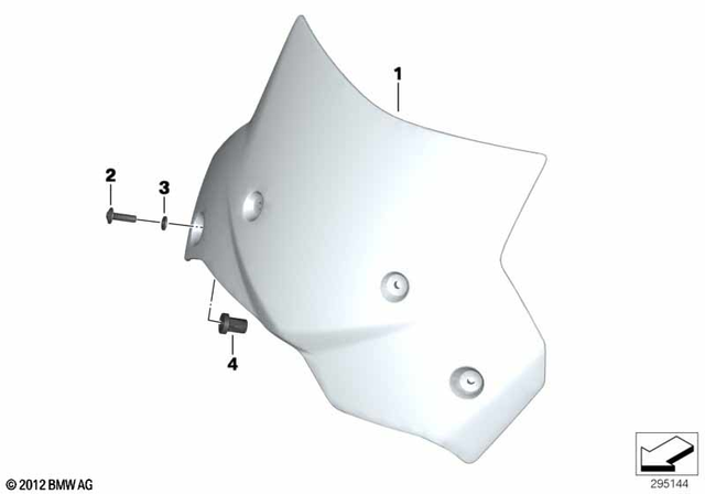 46638526521 - : Windshield - L=180Mm for BMW-Motorrad Image