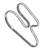 7K145933T - : Serpentine Belt for Audi: RS3, TT RS Quattro Image