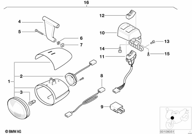 63177658477 - : Fog Lights for BMW-Motorrad Image