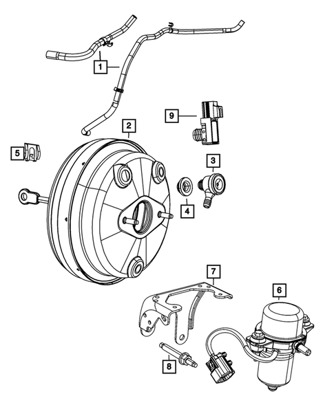 Power Brake Booster for 2012 Dodge Journey #0