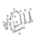 68503630AD - Body Sheet Metal Except Doors: Sport Bar, Right for Jeep: Gladiator, Wrangler Image