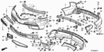 90120SM4000 - Interior/Bumper: SCREW, TAPPING for Acura Image