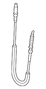 4H0837099B - Body: Door Latch Cable for Audi Image