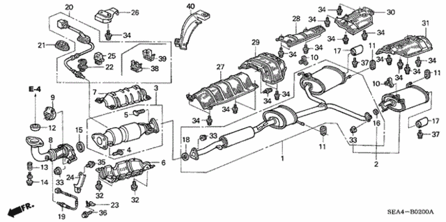 Exhaust Pipe for 2007 Acura TSX #0