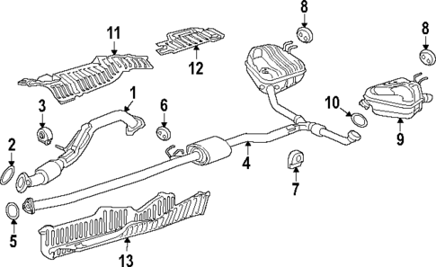 Exhaust Components for 2025 Honda CR-V #0