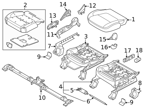 Front Seat Components for 2013 Ford Police Interceptor Utility #0