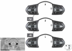 61317847653 - Vehicle Electrical System: Switch, Mf Steering Wheel, M-Sport for BMW Image