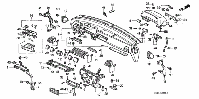Instrument Panel for 1990 Honda Civic #0