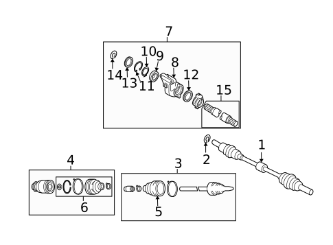 Drive Axles for 2011 Mazda 6 #0