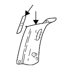 10416836 - Body: Lock Pillar Trim for Chevrolet: Venture | Oldsmobile: Silhouette | Pontiac: Montana, Trans Sport Image