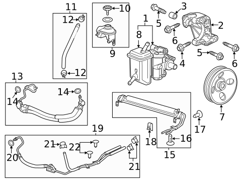 Pump & Hoses for 2012 Chevrolet Impala #0