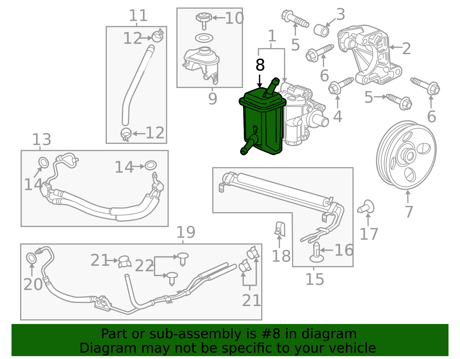 2012-2016 Chevrolet Power Steering Reservoir 19258112 | OEM Parts Online