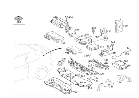 Car Phone, Voice Control System and Distress Call for 2003 Mercedes-Benz C 230 #0