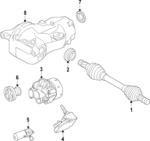 36003571 - : 2022-2024 Volvo - Axle Assembly for Volvo: C40 Recharge, XC40 Recharge Image