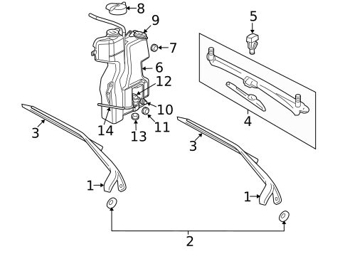 Wiper & Washer Components for 2007 Dodge Dakota #0