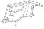 E8FZ6131012A3B - Body: Quarter Trim Panel for Ford: Escort Image
