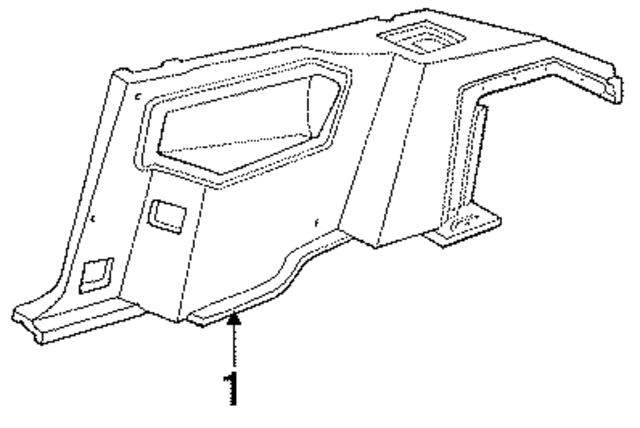 E8FZ6131012A3B - Body: Quarter Trim Panel for Ford: Escort Image