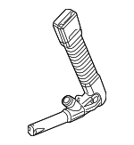 72117213564 - : Buckle End for BMW: 1 Series M, 128i, 135i, 135is, 325i, 325xi, 328i, 328i xDrive, 328xi, 330i, 330xi, 335d, 335i, 335i xDrive, 335is, 335xi, M3, X1, Z4 Image