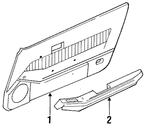 Interior Trim - Door for 1986 Nissan 300ZX #1