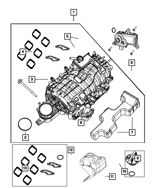 6509377AA - 5.7L HEMI Gas; Engine: Hex Flange Head Bolt for Mopar Image