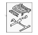 4M0881105AQ - Body: Cushion Frame for Audi Image image