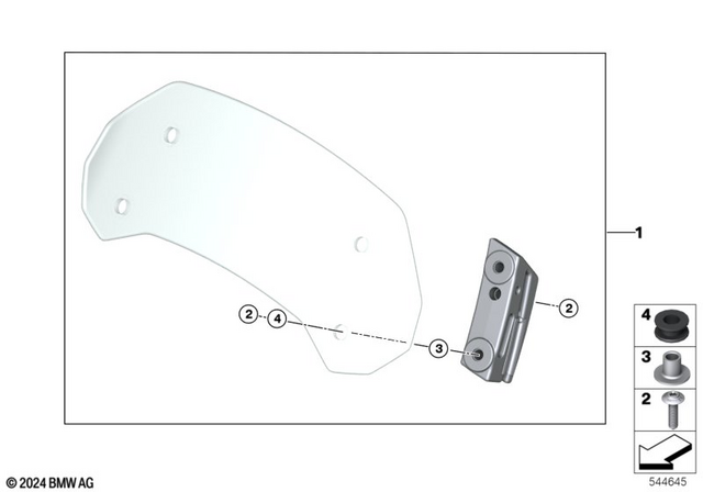 77335A818D0 - Ergonomics &amp; Comfort: Spoiler, Windshield for BMW-Motorrad Image