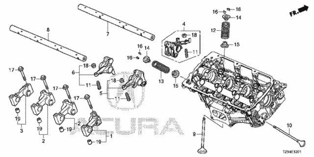 Valve - Rocker Arm (RR.) for 2014 Acura MDX #0