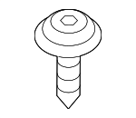 W714040S300 - Body: Sight Shield Rivet for Ford: Bronco, Bronco Sport, C-Max, EcoSport, Edge, Escape, Expedition, Explorer, F-150, F-150 Lightning, Fiesta, Flex, Focus, Fusion, Maverick, Mustang, Mustang Mach-E, Police Interceptor Sedan, Police Interceptor Utility, Police Responder Hybrid, Ranger, Special Service Police Sedan, SSV Plug-In Hybrid, Taurus, Transit Connect | Lincoln: Aviator, Continental, Corsair, MKC, MKT, MKZ, Nautilus, Navigator Image