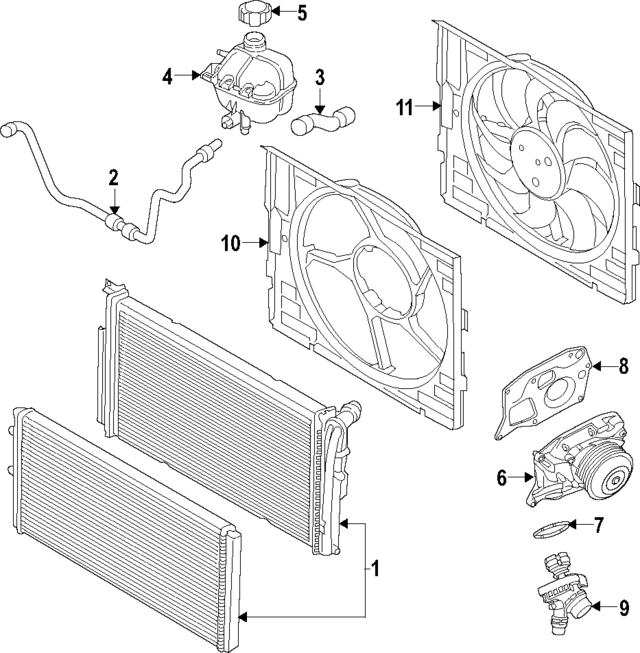 17118673371 - : Radiator for BMW Image
