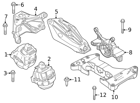 Brackets, Flanges & Hangers for 2024 BMW M3 #0