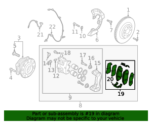 2021-2025 Kia Sorento Brake Pads 58101-P2A01 | OEM Parts Online