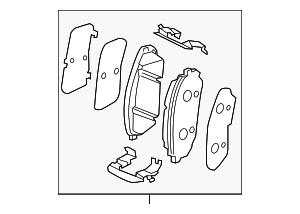 58101P2A05 - : Front Pads for Kia: Sorento Image
