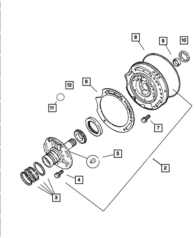 6500211 - Automatic Transaxle 4 Speed: Hex Head Bolt for Mopar Image