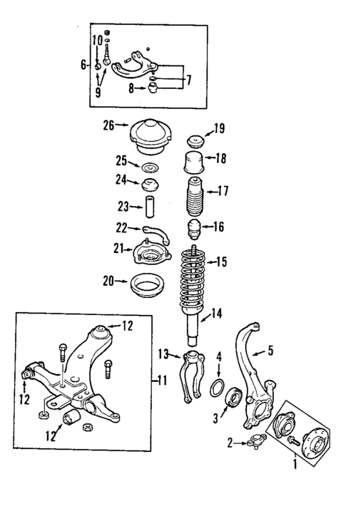 Upper Control Arm for 2001 Hyundai XG300 #0