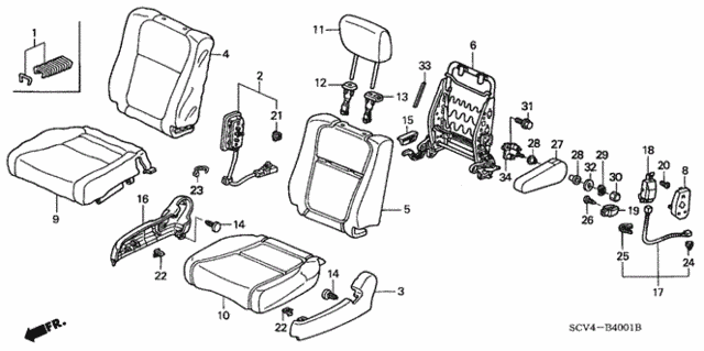 Front Seat (R.) for 2005 Honda Element #0