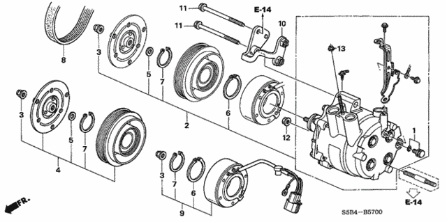 A/C Compressor for 2005 Honda Civic #0
