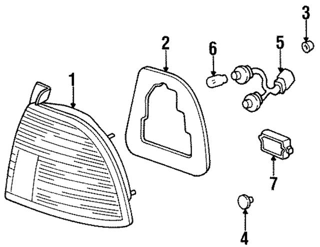 33502SV4A03 - Electrical: Tail Light Socket for Honda Image