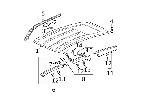 Exterior Trim - Roof for 2007 Honda Element #0