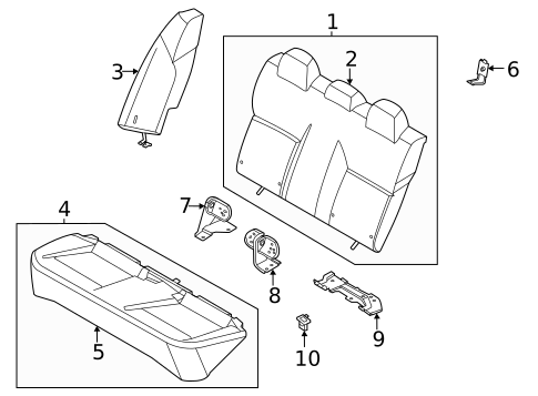 Rear Seat for 2022 Nissan Versa #0