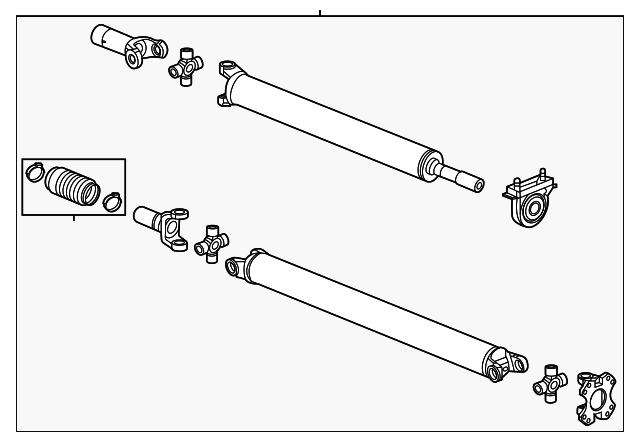 2020-2025 GM Two-Piece Drive Shaft Assembly 84042523 | Chevy