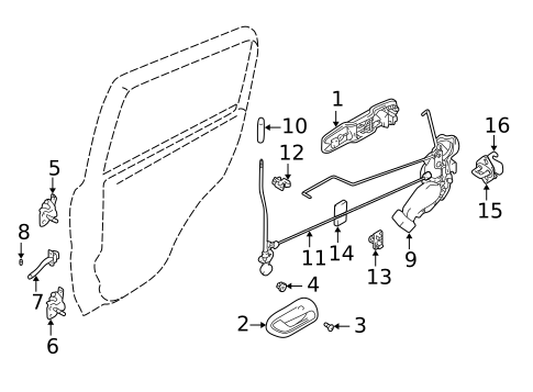 Front Door for 2004 Suzuki XL-7 #1