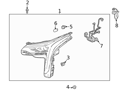 Bulbs - Chassis for 2022 Cadillac CT4 #0