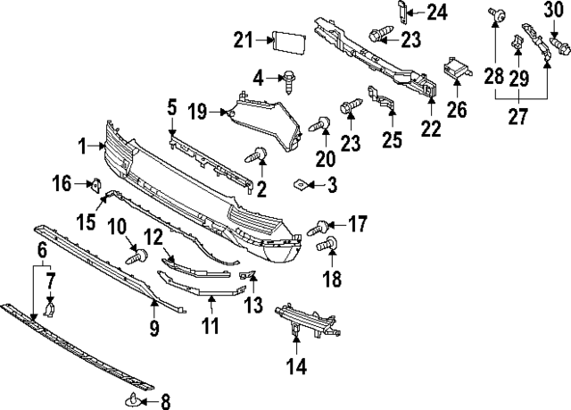86625GI000 - : Bumper Bracket for Hyundai Image