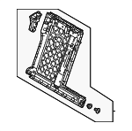 8Y5885502CA9 - Body: Seat Back Frame for Audi: A3, A3 Quattro, RS3, S3 Image