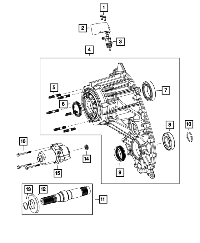 68575194AA - Transfer Case and Power Transfer Unit: Hex Head Screw for Mopar Image